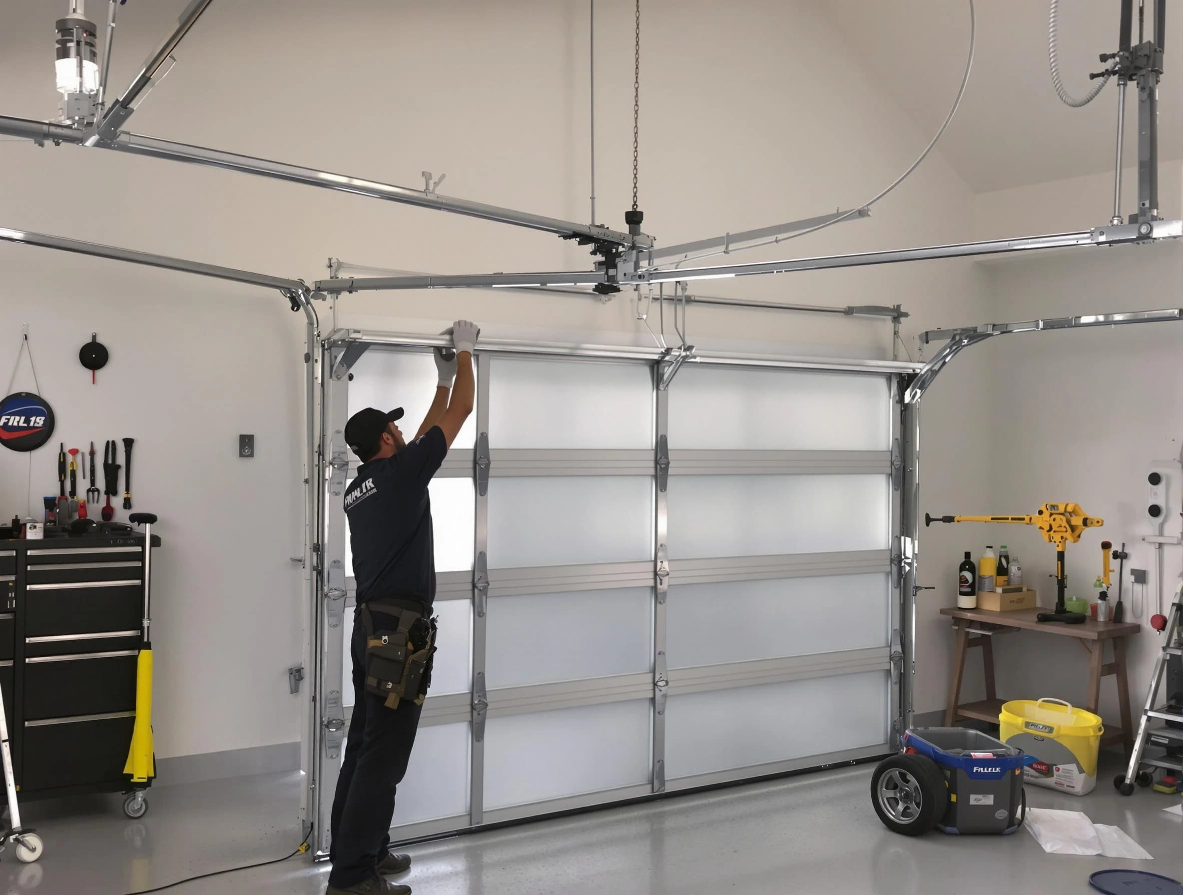 Columbia Garage Door Repair certified team performing precision garage door installation in Columbia
