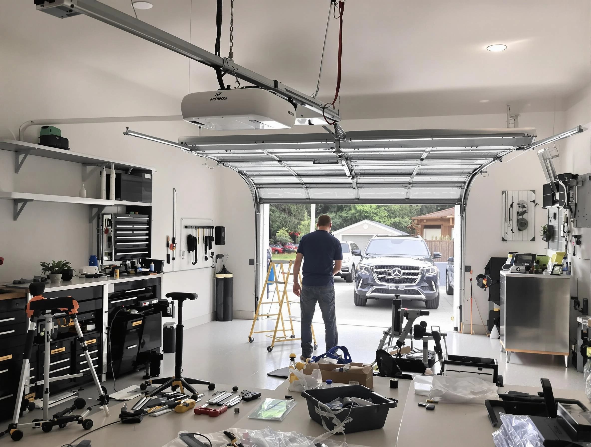 Garage door opener installation by Columbia Garage Door Repair in Columbia