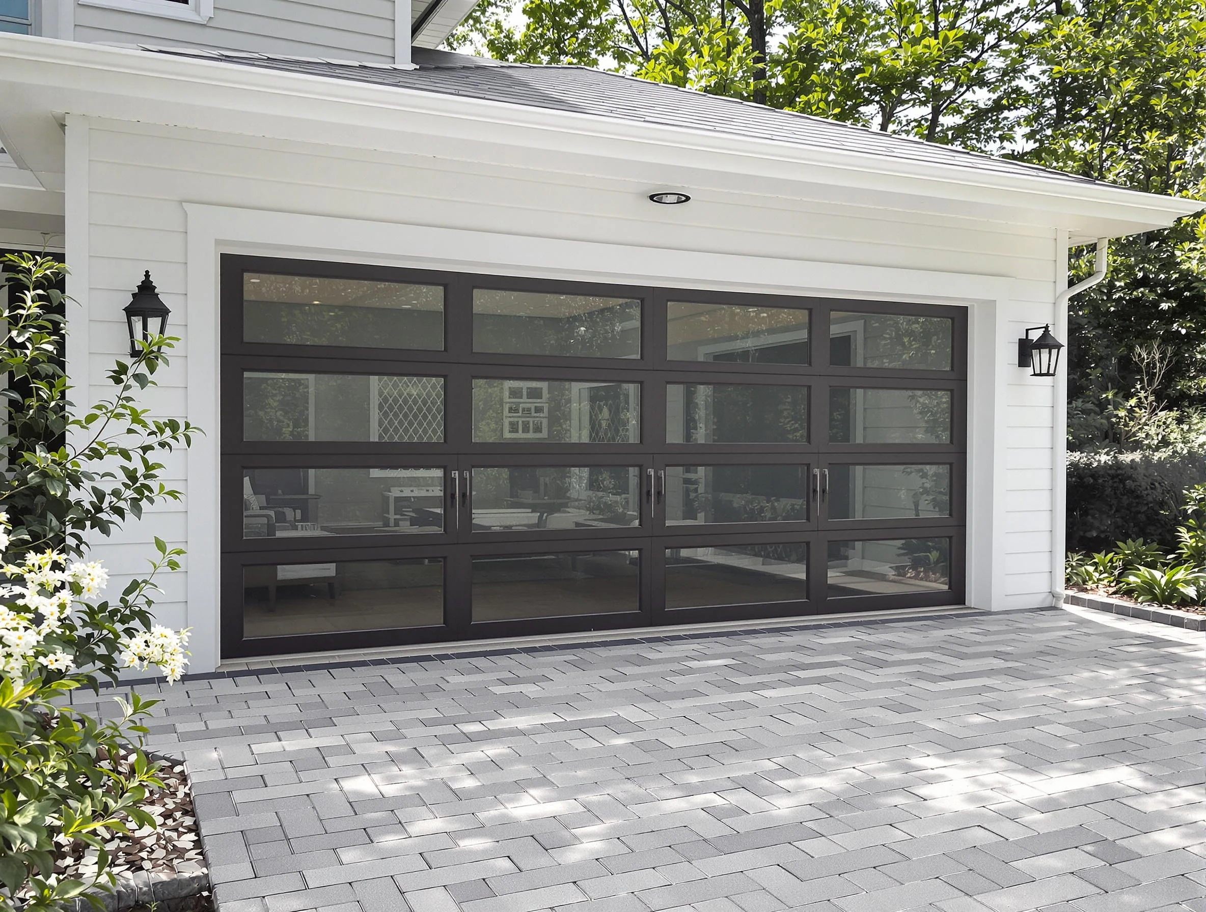 Columbia Garage Door Repair design specialist presenting custom garage door options to Columbia homeowner